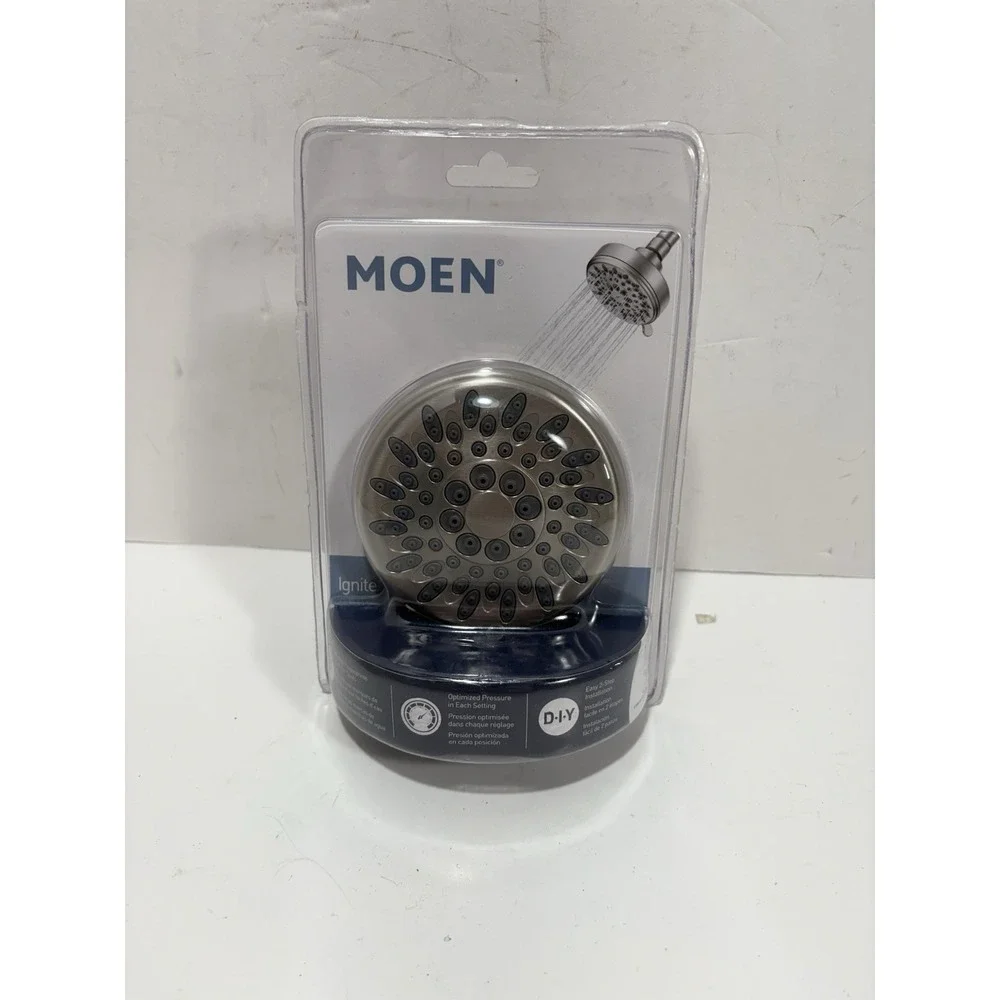 MOEN Ignite 5 Settings Spray Optimized‎ Pressure Shower Head Spot Resistant NIB